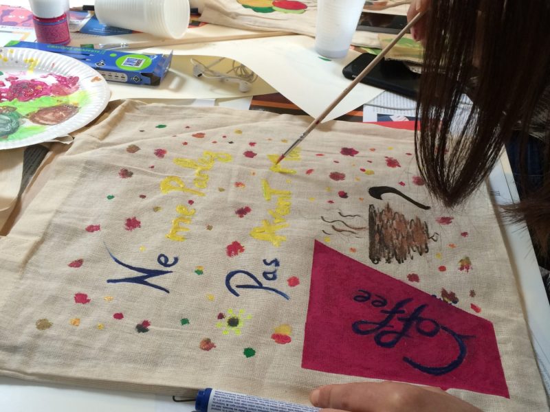 Atelier Creation de tote bag, Mozaik coworking, 13 juin 2018