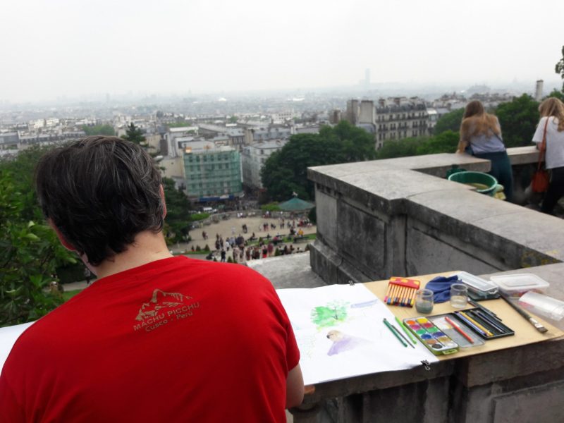 Atelier balade croquée à Montmartre, avec Lucas Riberyron